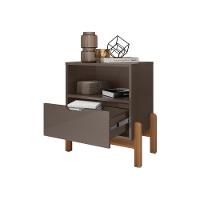 Mesa De Cabeceira Nice Cinza Perola - 5