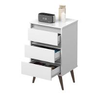 Mesa De Cabeceira Mundo Retrô Branco