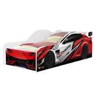 Cama Carro Solteiro Vermelho Full Com Colchão - 3