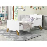 Cama Infantil Angel Branca Com Colchão - 4