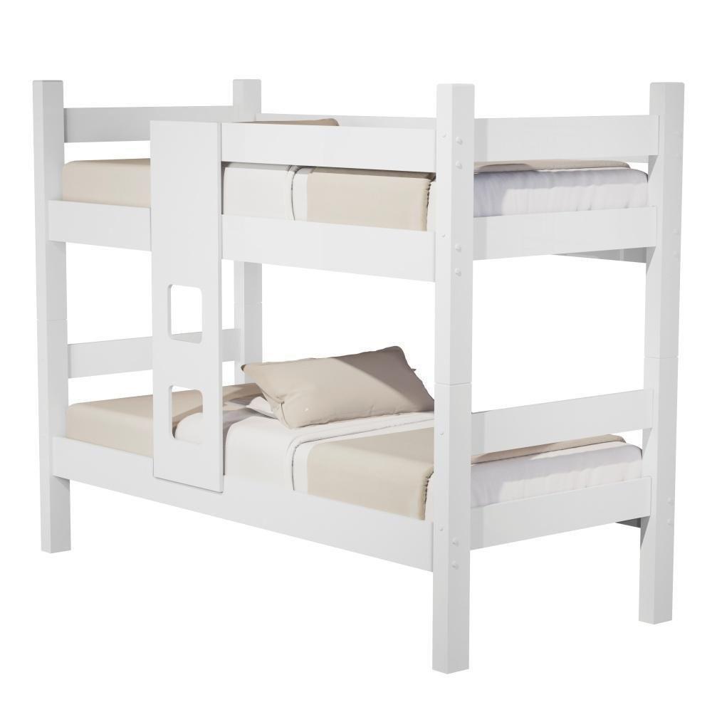 Beliche Caetana Solteiro Com Escada Branco - 2