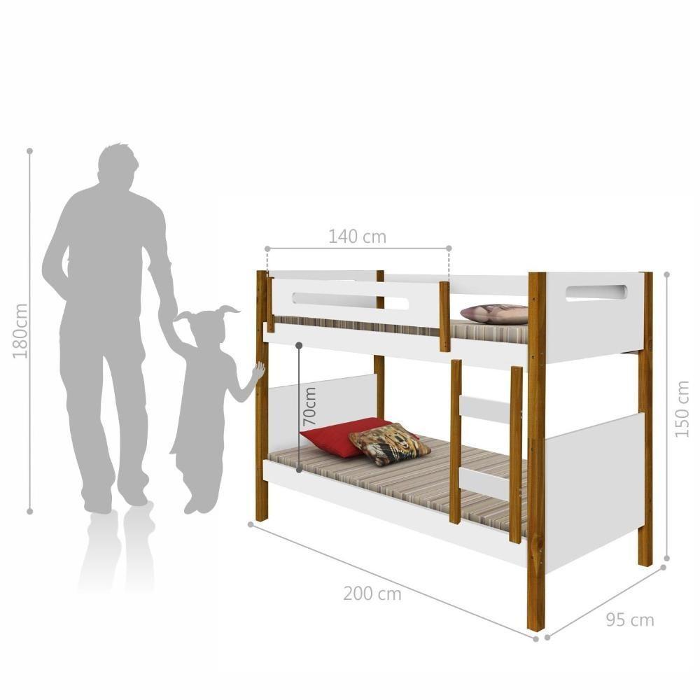 Beliche Solteiro Flórida Com Auxilar E Colchões - 2