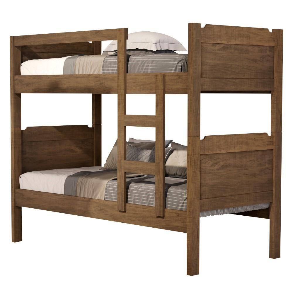 Beliche Kassandra Solteiro Com Escada Castanho - 1