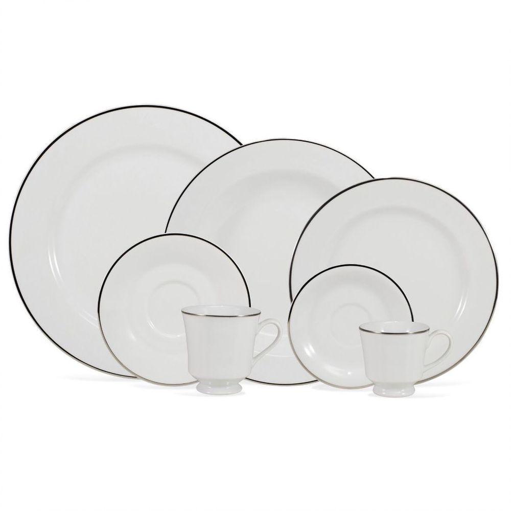 Aparelho De Jantar 42 Peças Itamaraty Prata Schmidt - 1