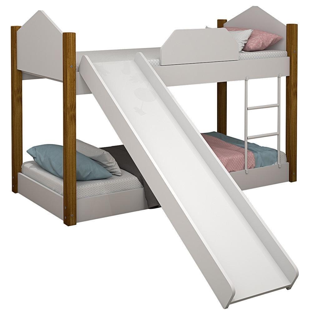 Beliche Infantil Soft Branco E Mel Com Escorregador - 2