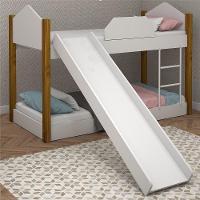 Beliche Infantil Soft Branco E Mel Com Escorregador - 1