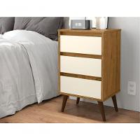 Mesa De Cabeceira Mundo Retrô Freijo Off White - 5