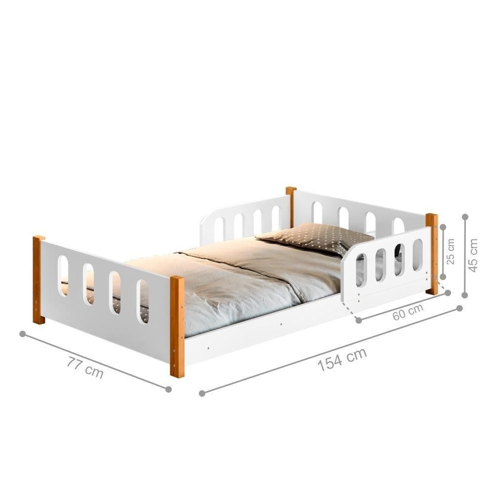 Cama Infantil Mimo Branca Com Colchão E 2 Luminárias Sonhos De Luz - 3