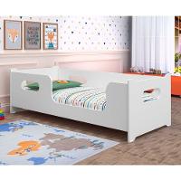 Mini Cama Infantil Com Guarda Pequenina Branco - 1