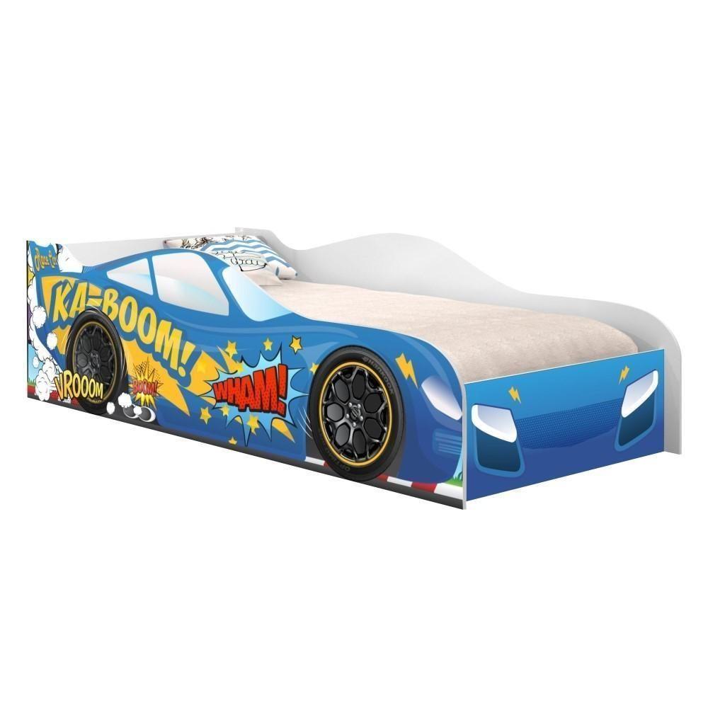 Cama Carro Kaboom Stylo Azul Solteiro - 3