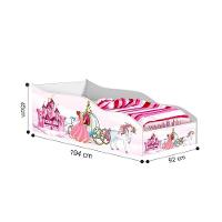 Cama Carro Solteiro Carruagem Unicórnio Com Colchão - 2