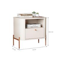 Mesa De Cabeceira Sweet Dreams Off White Bronze - 3