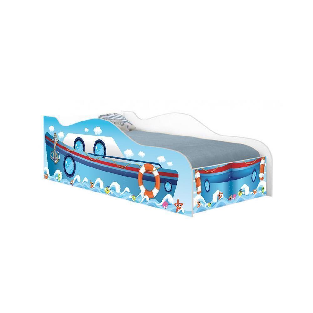 Cama Carro Adesivada Navio Kids Infantil - 3