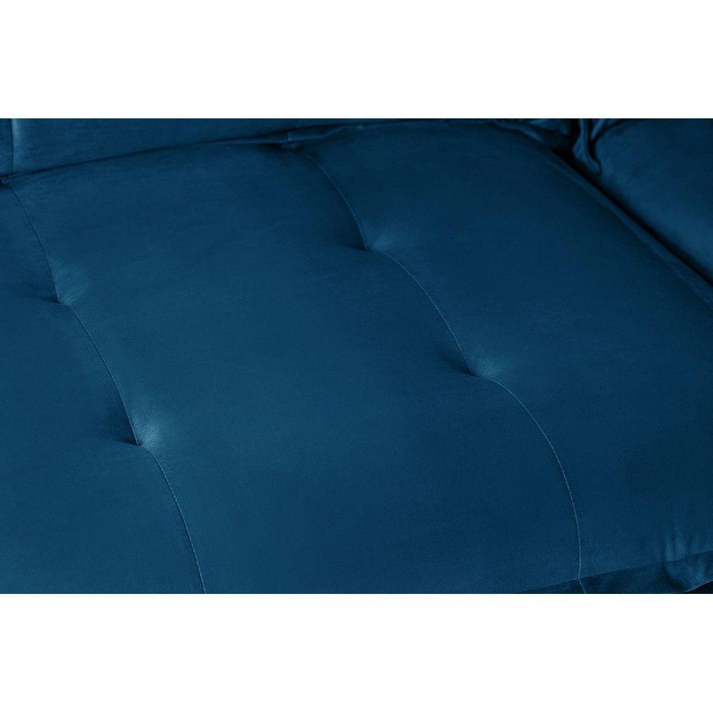 Sofá 4 Lugares 2,30 Mt Com Molas Retrátil E Reclinável Azul - 8