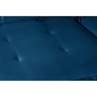 Sofá 4 Lugares 2,30 Mt Com Molas Retrátil E Reclinável Azul - 8