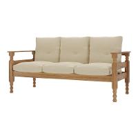 Sofá 3 Lugares Madeira Maciça Liz Multimóveis Cr7000.t62 Imbuia/bege - 5