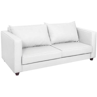 Sofá 2 Lugares Lisboa Suede Branco