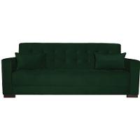 Sofá Cama 3 Lugares Jobim Suede - Doce Sonho Móveis Verde - 5
