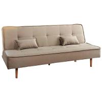 Sofá Cama Silver 3 Lugares Reclinável Suede 192cm Bege - 5