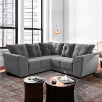 Sofá De Canto Moscou Cinza Cinza - 5