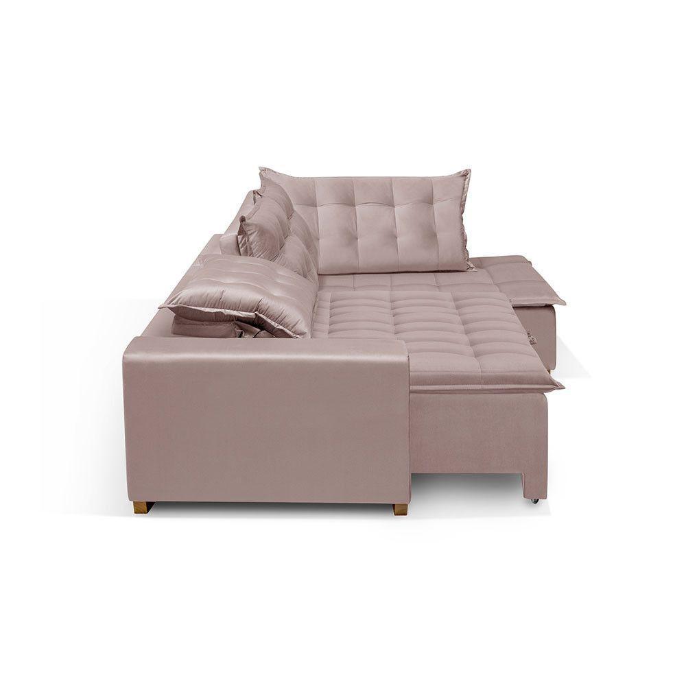 Sofá De Canto 5 Lugares 270cm Retrátil E Reclinável Rose - 3