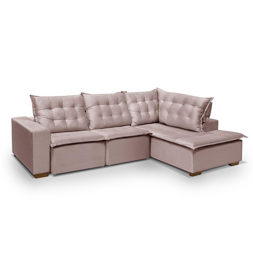 Sofá De Canto 5 Lugares 270cm Retrátil E Reclinável Rose - 5