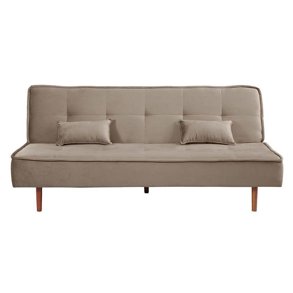 Sofá Cama Silver Linho Carvalho 1,92 - Speciale Home Bege - 1