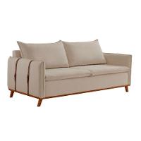 Sofá Fixo Living Argos 2,00m 03 Lugares Txr Palha - 7