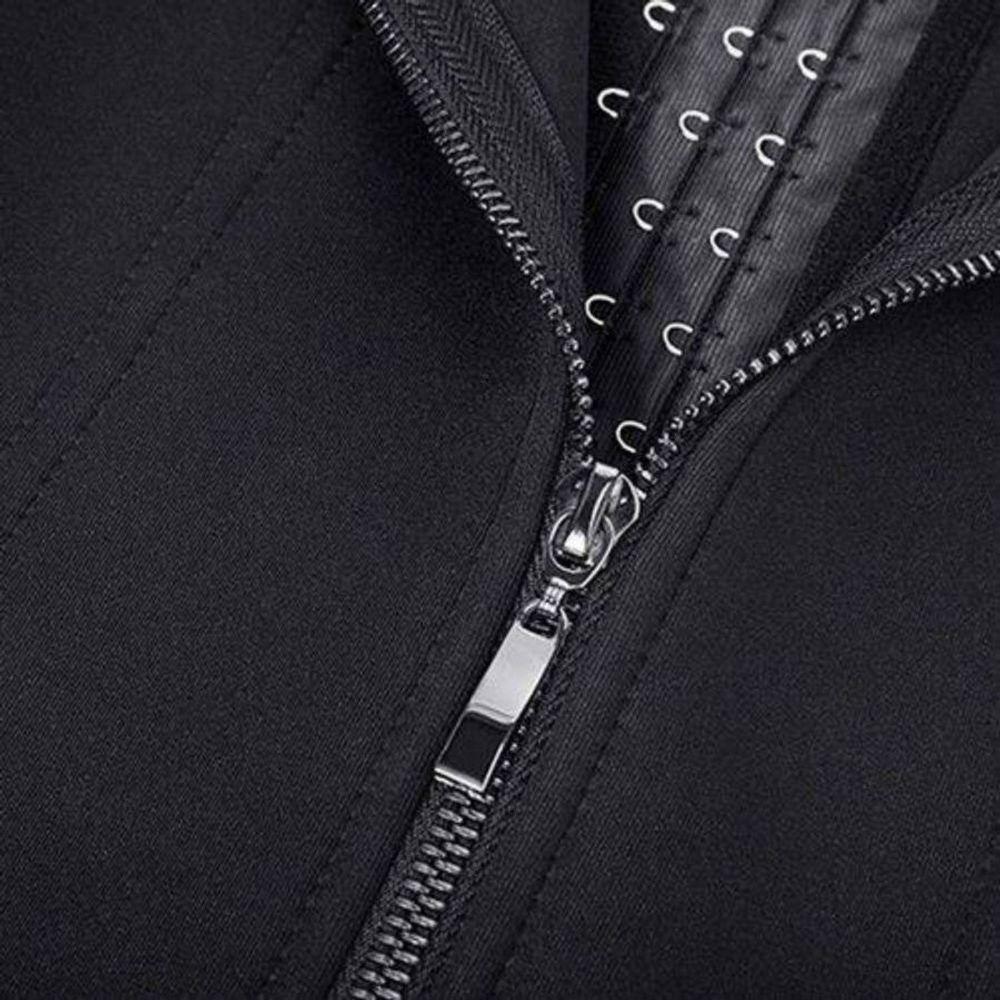 Cinta Modeladora Dupla Compressão Redutor Ziper Preto Tamanho: XL - 4