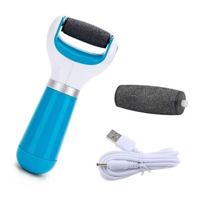 Lixa Esfoliadora Para Pes Eletrica Profissional Pratica Portatil Pilha Usb Azul