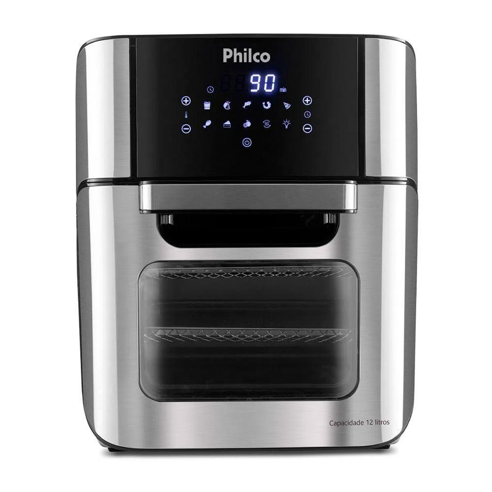 Fritadeira Air Fryer 2 Em 1 Com 12 Litros, Philco Preta 127v - 1