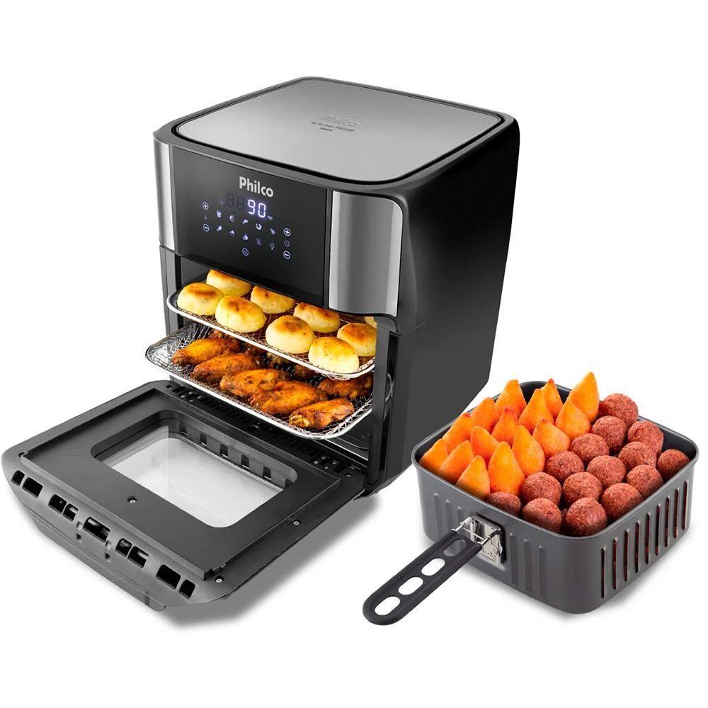 Fritadeira Air Fryer 2 Em 1 Com 12 Litros, Philco Preta 127v - 2