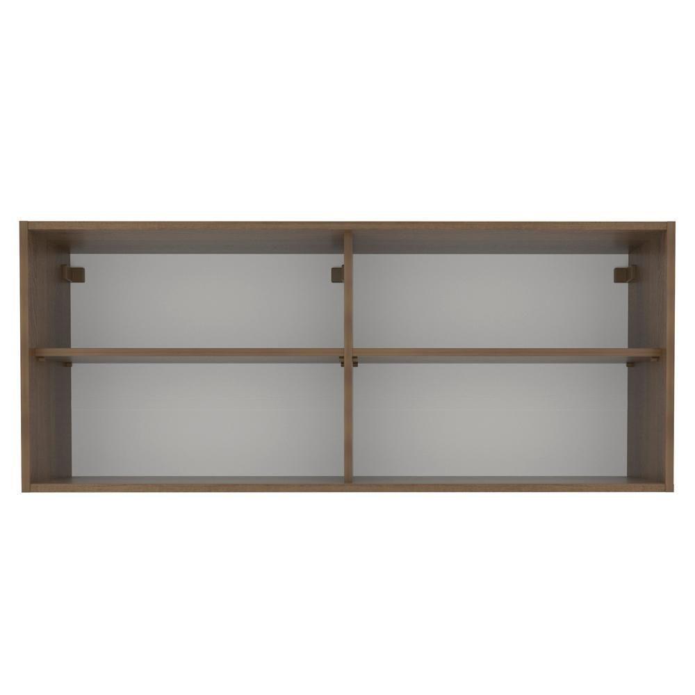 Armário Aéreo Glamy 2 Portas Vidro Quadrato Rustic Madesa - 3