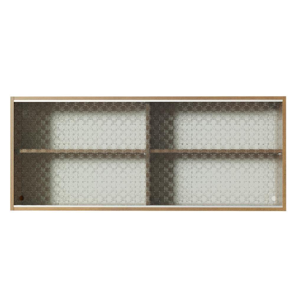 Armário Aéreo Glamy 2 Portas Vidro Quadrato Rustic Madesa - 7