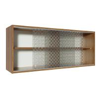 Armário Aéreo Glamy 2 Portas Vidro Quadrato Rustic Madesa - 5