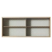 Armário Aéreo Glamy 2 Portas Vidro Quadrato Rustic Madesa - 7