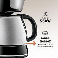 Cafeteira Elétrica Dolce Arome C-34ji-15x 127v-preto/inox - 5