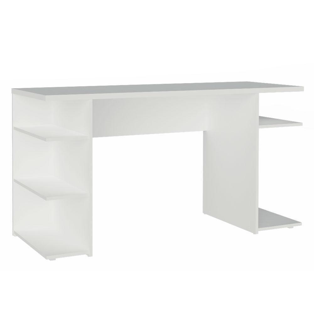 Mesa Para Computador Escrivaninha Branco Branco - 2