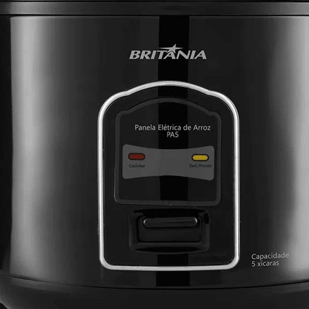 Panela De Arroz Elétrica Britânia Pa05 5 Xícaras Preta 127V - 2