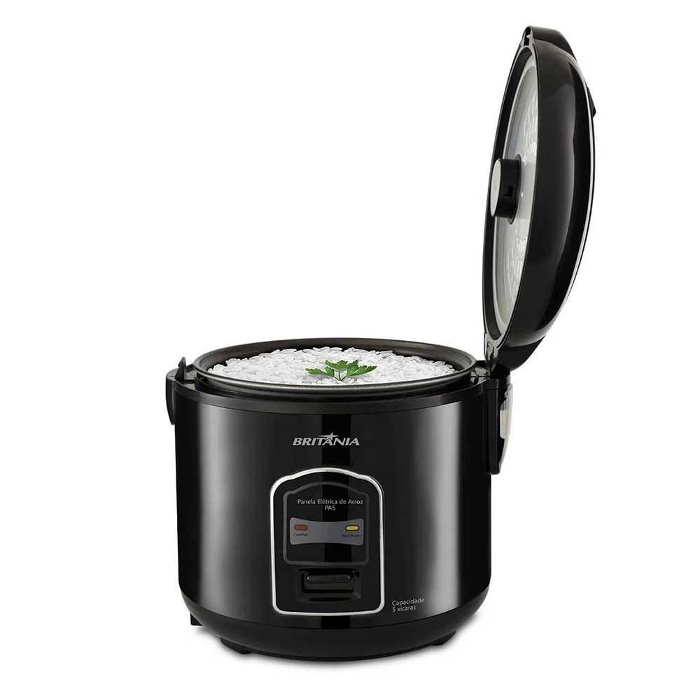 Panela De Arroz Elétrica Britânia Pa05 5 Xícaras Preta 127V - 4