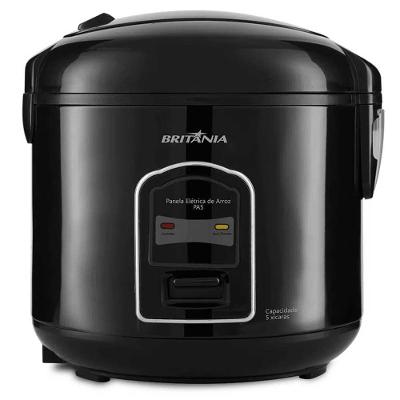 Panela de Arroz Elétrica Britânia Pa05 5 Xícaras com Aquecimento Automático Preta 110V