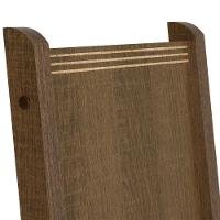 Conj. Mesa Tampo De Vidro 4 Cadeiras Rustic/bege Marrom