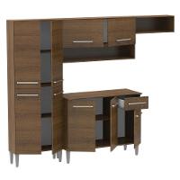 Cozinha Completa Emilly Rustic com Armário e Balcão Madesa - 6