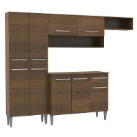 Cozinha Completa Emilly Rustic com Armário e Balcão Madesa - 16