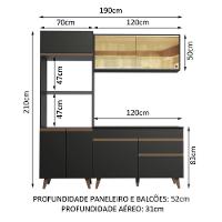 Cozinha Compacta Reims com Armário e Balcão Madesa - 4