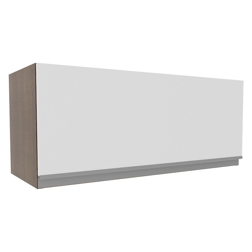 Armário Aéreo Glamy 80cm 1 Porta Rustic/Branco Madesa - 2