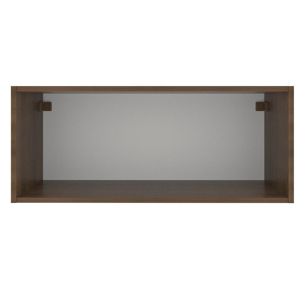 Armário Aéreo Glamy 80cm 1 Porta Rustic/Branco Madesa - 7