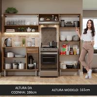 Cozinha Compacta Madesa Emilly Pop Com Armário E Balcão Rustic - 3