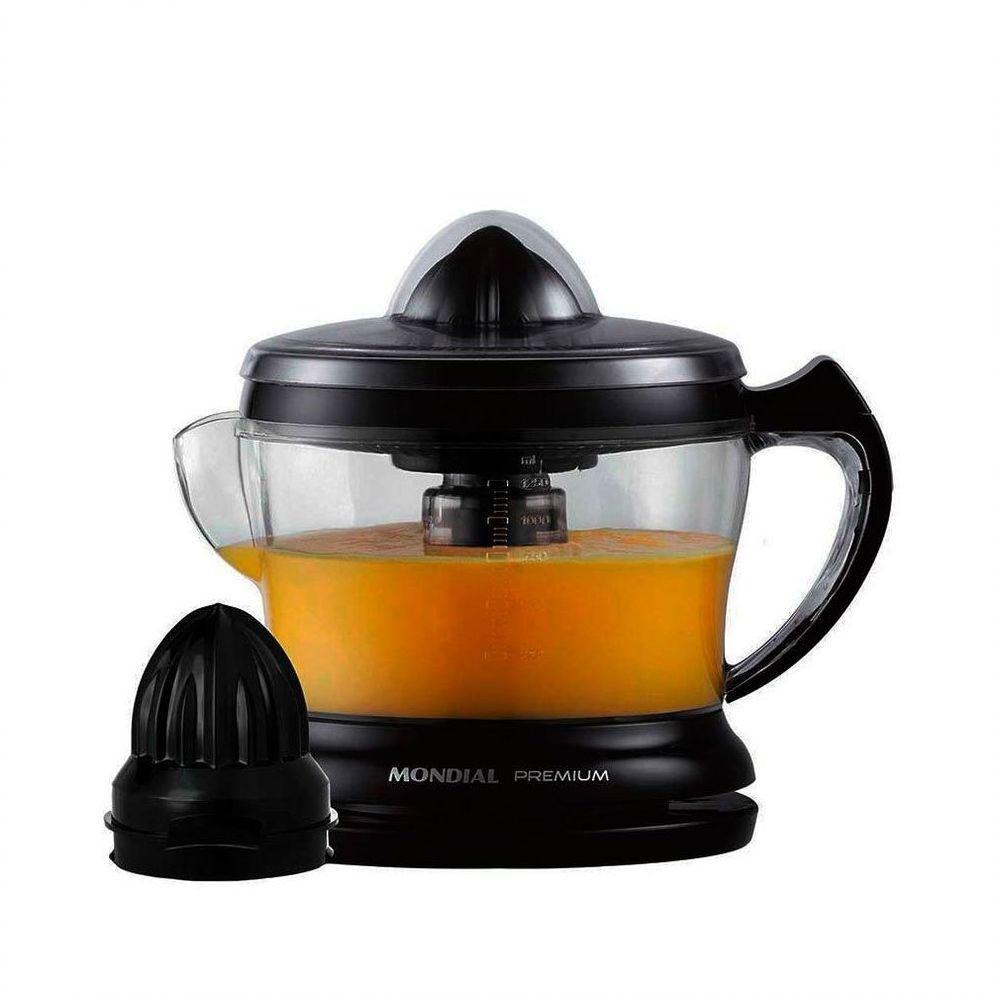 Espremedor De Sucos Mondial Turbo Premium Bivolt E-02 0190-05 Preto 220v - 3