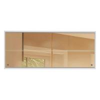 Armário Aéreo Glamy 2 Portas de Correr de Vidro Reflecta Branco Madesa - 3